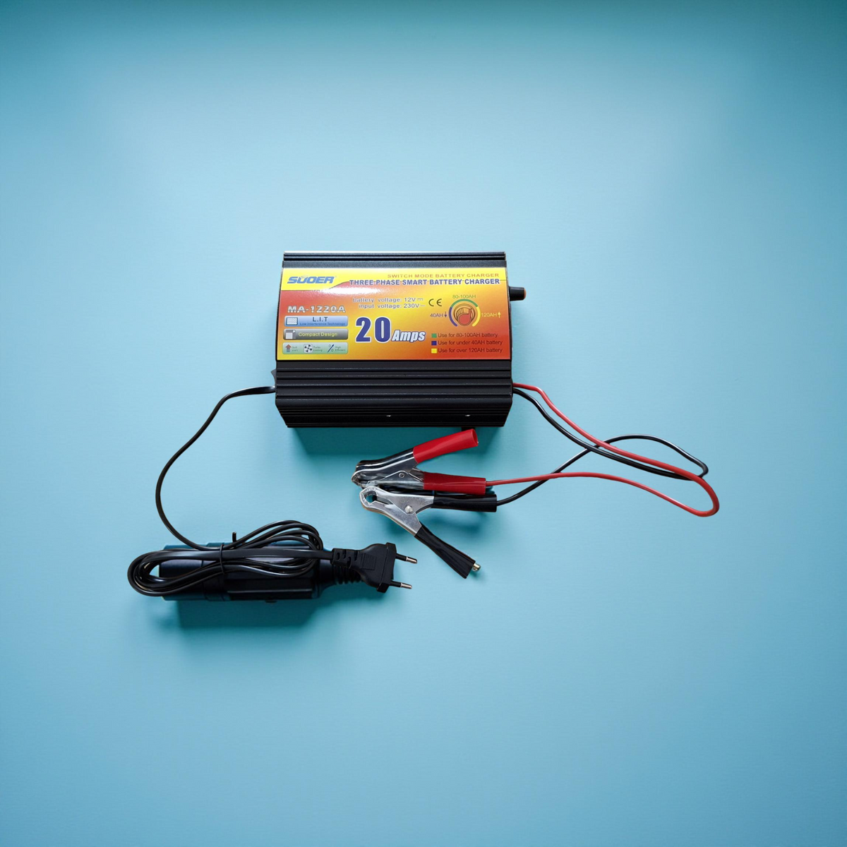 SUOER THREE PHASE SMART BATTERY CHARGER 12V 20Amps